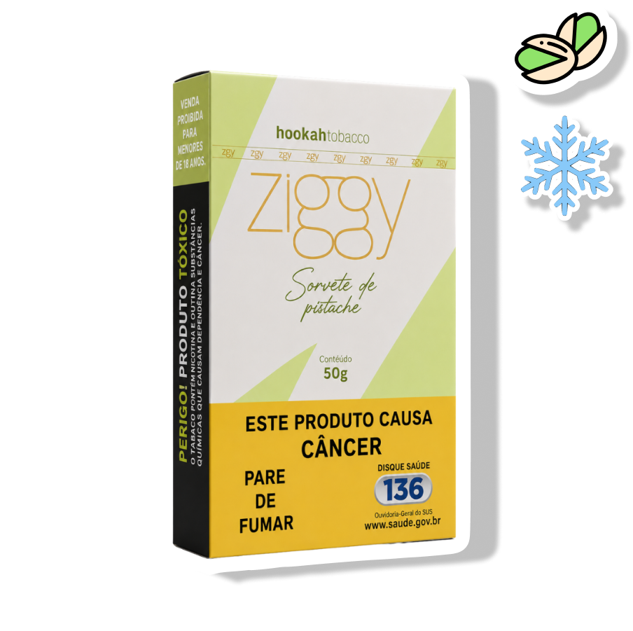 ZIGGY ESSÊNCIA P/ NARGUILÉ - SORVETE DE PISTACHE