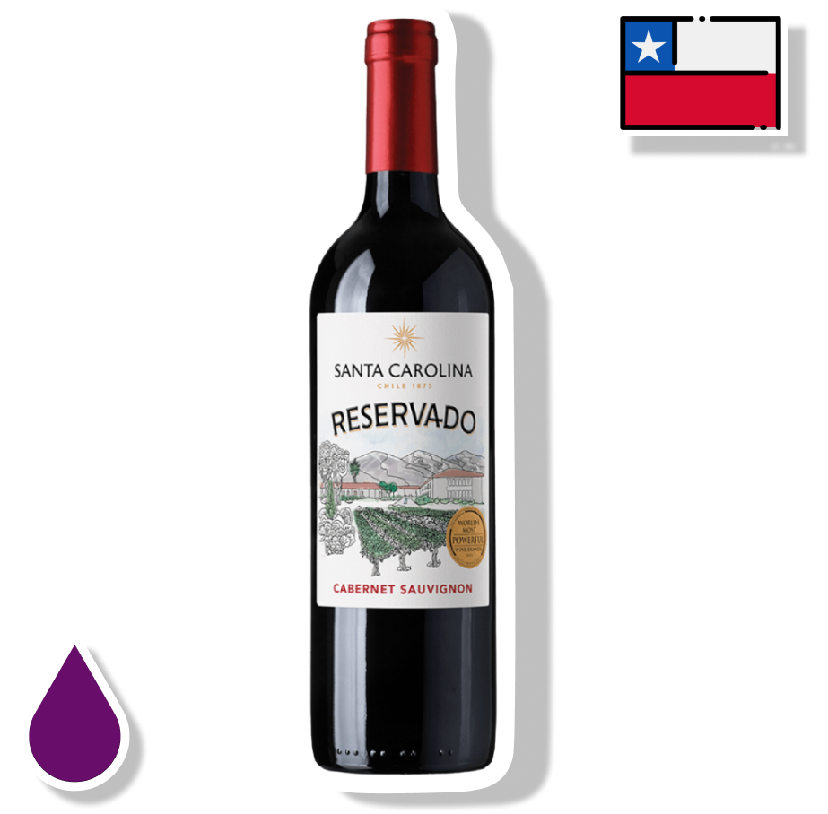 SANTA CAROLINA GARRAFA 750ML - RESERVADO CABERNET SAUVIGNON