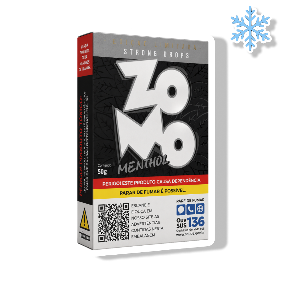 ZOMO ESSÊNCIA P/ NARGUILÉ - DROPS MENTHOL