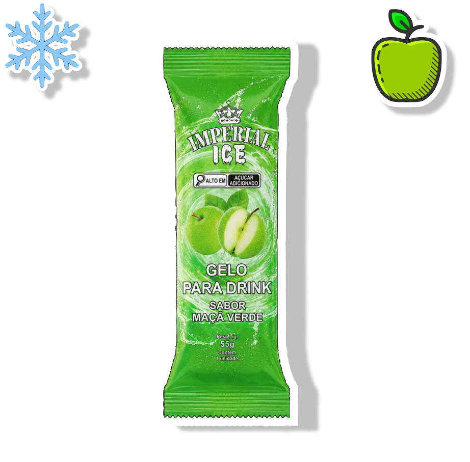 IMPERIAL ICE GELO SABORIZADO - MAÇA VERDE